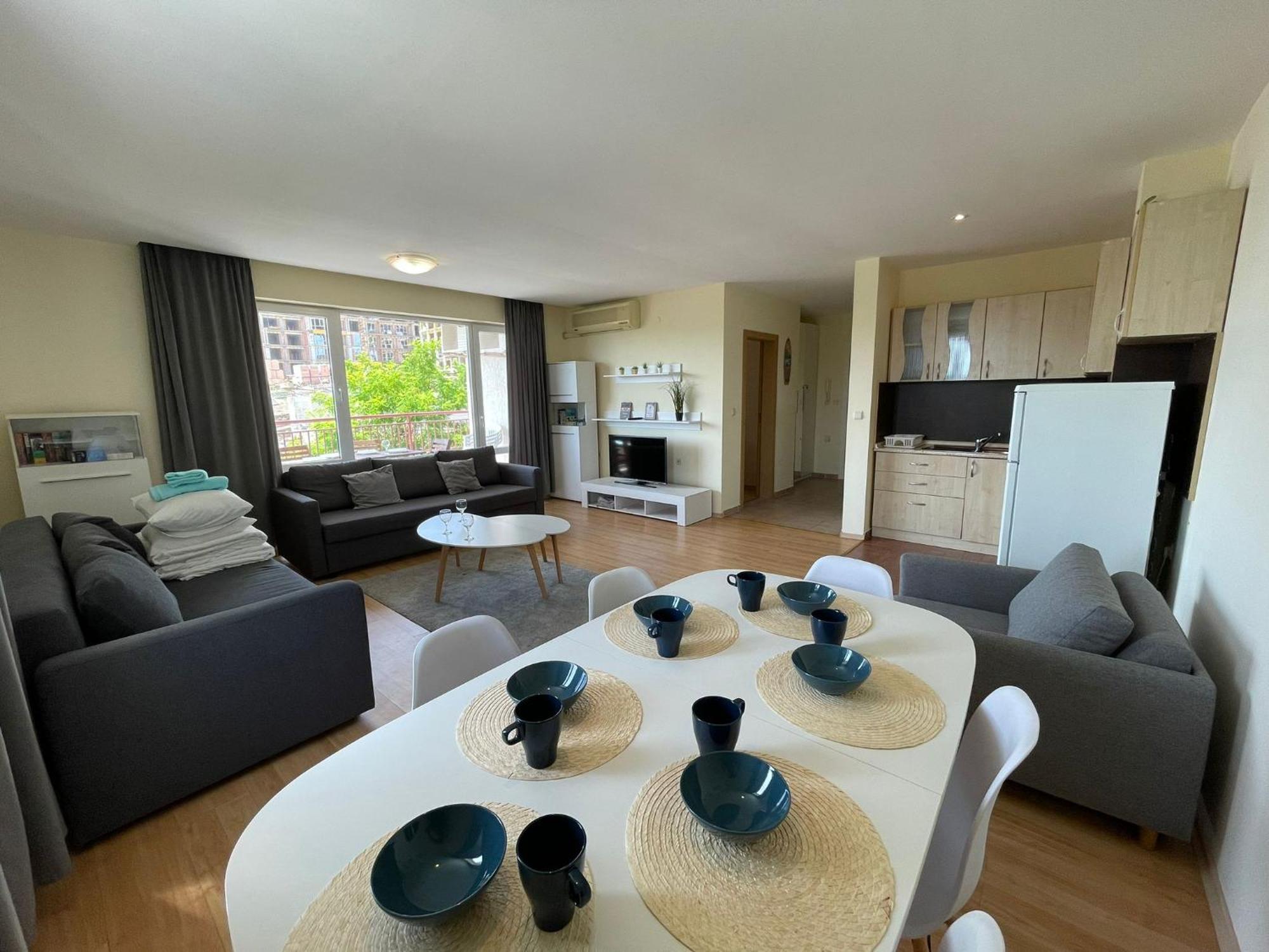 סאני ביץ' Green Fort - Prestige Sea Viev Apartments מראה חיצוני תמונה